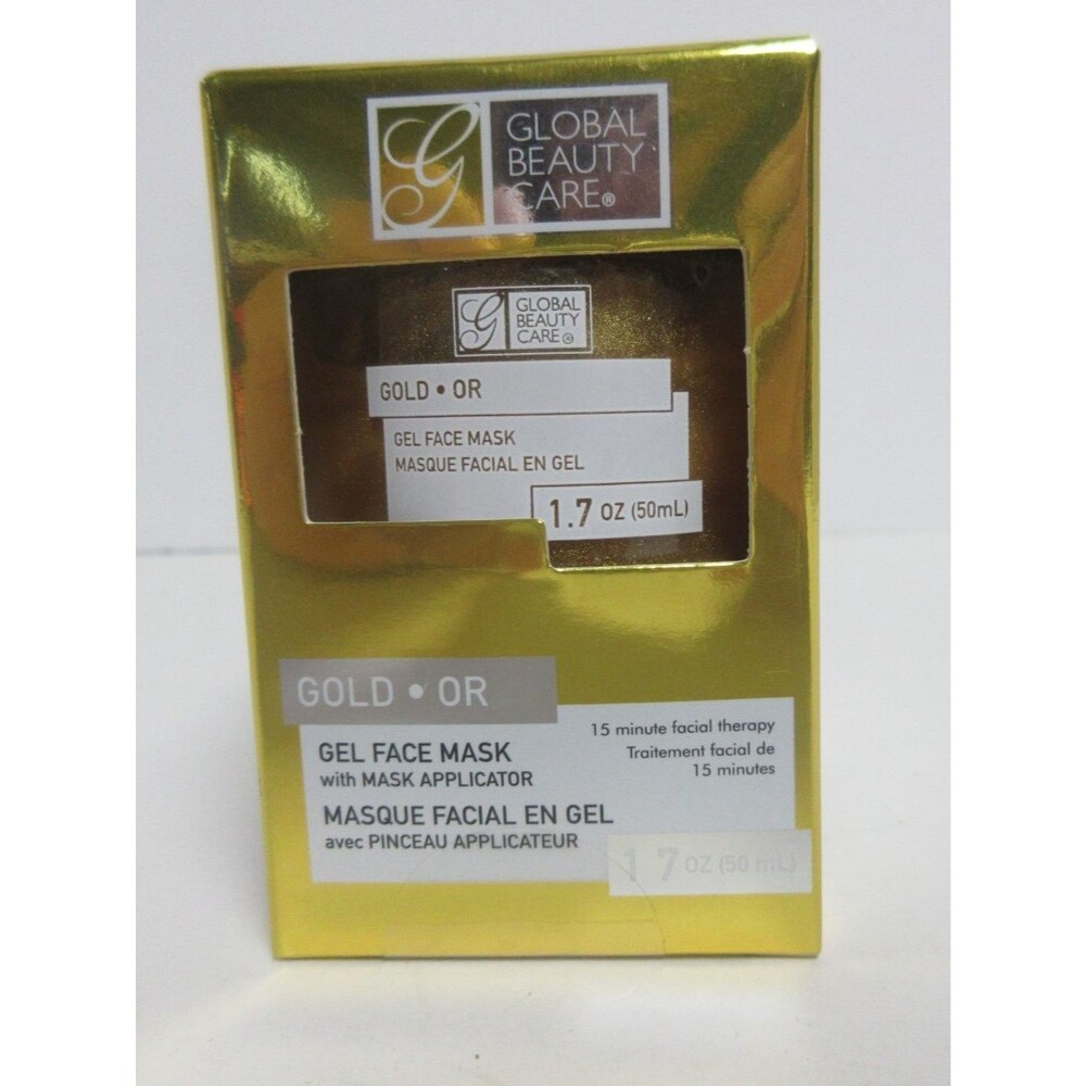Global Beauty Care Gold Gel Face Mask 1.7 fl oz NEW IN BOX Anti Age
